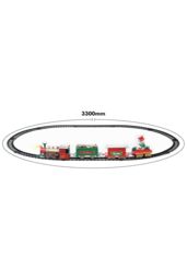 Netagon Battery Operated Christmas Train Set in Red - thumbnail 2