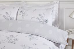 Rapport Home PH Sadie Polycotton Duvet Cover Set With Pillowcase in Blue - Size: King - thumbnail 2