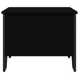 Berkfield Home Coffee Table Black 75x51x40 cm Engineered Wood - Size: 75 x 51 x 40 cm - thumbnail 6
