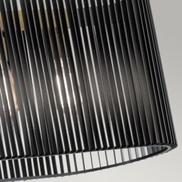 Netlighting Kichler Linara Wire Frame Pendant Ceiling Light Black & Natural Brass - thumbnail 4
