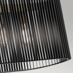 Netlighting Kichler Linara Wire Frame Pendant Ceiling Light Black & Natural Brass - thumbnail 3