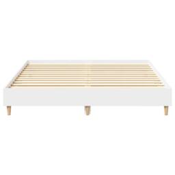 Berkfield Home Bed Frame No Mattress White 140x200 cm Engineered Wood - thumbnail 5