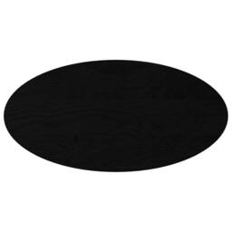 Berkfield Home Table Top Dark Brown 100x50x2 cm Solid Wood Oak Oval - Size: 100 x 50 x 2 cm - thumbnail 3