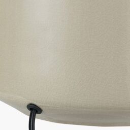 Ruma Small Crackle Effect Table Lamp Cream Ceramic Base White Drum Shade - thumbnail 3