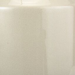 Ruma Small Crackle Effect Table Lamp Cream Ceramic Base White Drum Shade - thumbnail 5