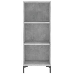Berkfield Home Sideboard Concrete Grey 34.5x32.5x90 cm Engineered Wood - thumbnail 4