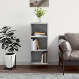 Berkfield Home Sideboard Concrete Grey 34.5x32.5x90 cm Engineered Wood - thumbnail 2