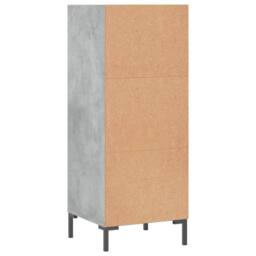 Berkfield Home Sideboard Concrete Grey 34.5x32.5x90 cm Engineered Wood - thumbnail 6