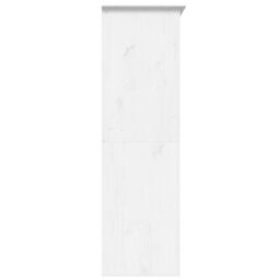 Berkfield Home Wardrobe BODO White 151.5x52x176.5 cm Solid Wood Pine - thumbnail 5