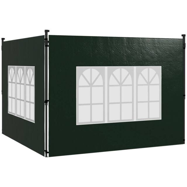 Nordara Dark Green-2 Pack Gazebo Side Panels Replacement in Dark Green - Size: 100 cm x 100 cm - image 1