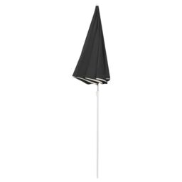 Berkfield Home Outdoor Parasol with Steel Pole Anthracite 180 cm in Black - thumbnail 3