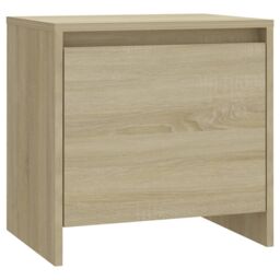 Berkfield Home Bedside Cabinet Sonoma Oak 45x34x44.5 cm Engineered Wood in Beige - thumbnail 2
