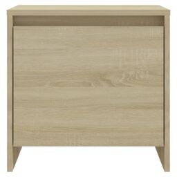Berkfield Home Bedside Cabinet Sonoma Oak 45x34x44.5 cm Engineered Wood in Beige - thumbnail 5