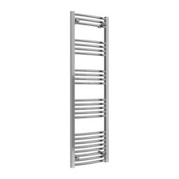 Bathroom Kingdom Capo Chrome Straight Heated Towel Rail 1600x400 in Silver