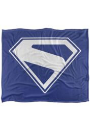Superman 2025 New Logo White Silky Touch Super Soft Throw Blanket 152 X 127 cm - thumbnail 1