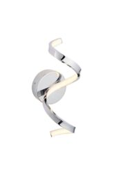 Netlighting Astral Modern Integrated LED Bathroom Wall Light Chrome Warm White IP44 in Grey - thumbnail 1