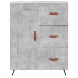 Berkfield Home Sideboard Concrete Grey 69.5x34x90 cm Engineered Wood - thumbnail 5