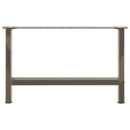 Berkfield Home Coffee Table Legs Natural Steel 2 pcs 70x(42-43) cm Steel in Grey - thumbnail 5