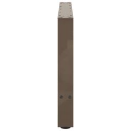Berkfield Home Coffee Table Legs Natural Steel 2 pcs 70x(42-43) cm Steel in Grey - thumbnail 6