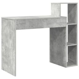 Berkfield Home Writing Desk Concrete grey Concrete-effect laminate, engineered wood - thumbnail 6