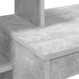 Berkfield Home Writing Desk Concrete grey Concrete-effect laminate, engineered wood - thumbnail 7