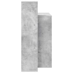 Berkfield Home Writing Desk Concrete grey Concrete-effect laminate, engineered wood - thumbnail 5