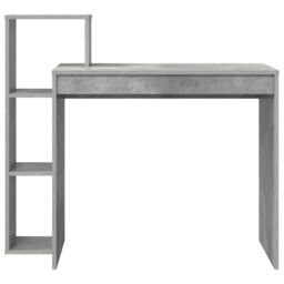 Berkfield Home Writing Desk Concrete grey Concrete-effect laminate, engineered wood - thumbnail 4
