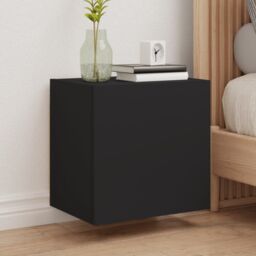 Berkfield Home TV Wall Cabinets 2 pcs Black 40.5x30x40 cm Engineered Wood - thumbnail 1