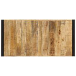 Berkfield Home Dense Dining Table 140x70x75 cm Solid Mango Wood in Brown - Size: 140 x 70 x 75 cm - thumbnail 4