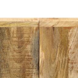 Berkfield Home Dense Dining Table 140x70x75 cm Solid Mango Wood in Brown - Size: 140 x 70 x 75 cm - thumbnail 6