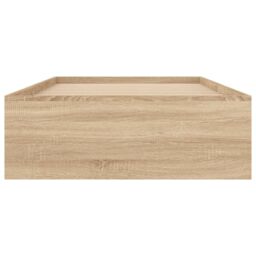 Berkfield Home Bed Frame Sonoma Oak 100x200 cm in Brown - thumbnail 6