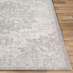 Livabliss Monaco Vintage Grey Ivory Cream Traditional Boho Living Dining Rug in Mid Grey - Size: 200 cm x 200 cm - thumbnail 5