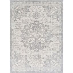 Livabliss Monaco Vintage Grey Ivory Cream Traditional Boho Living Dining Rug in Mid Grey - Size: 200 cm x 200 cm - thumbnail 2