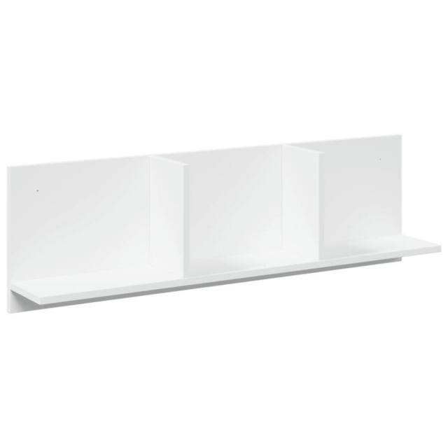 Berkfield Home Wall Cabinet 100x16.5x30 cm White Engineered Wood - image 1