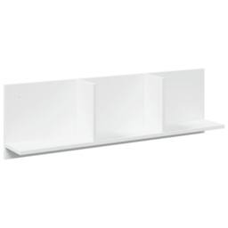 Berkfield Home Wall Cabinet 100x16.5x30 cm White Engineered Wood - thumbnail 1