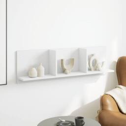 Berkfield Home Wall Cabinet 100x16.5x30 cm White Engineered Wood - thumbnail 3