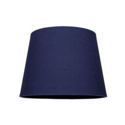 Happy Homewares Traditional Linen Fabric Drum Shade for Pendant & Lampshade in Midnight - Size: 14 inches