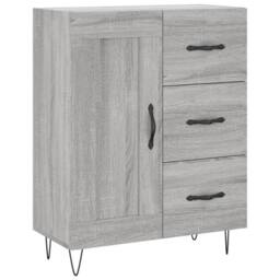 Berkfield Home Highboard Grey Sonoma 69.5x34x180 cm Engineered Wood - thumbnail 7