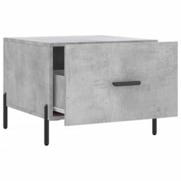 Berkfield Home Coffee Table Concrete Grey 50x50x40 cm Engineered Wood - Size: 50 x 50 x 40 cm - thumbnail 6