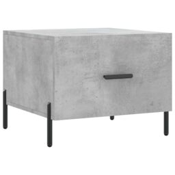 Berkfield Home Coffee Table Concrete Grey 50x50x40 cm Engineered Wood - Size: 50 x 50 x 40 cm - thumbnail 2