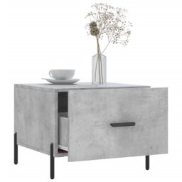 Berkfield Home Coffee Table Concrete Grey 50x50x40 cm Engineered Wood - Size: 50 x 50 x 40 cm - thumbnail 4