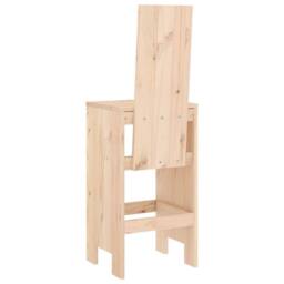 Berkfield Home Beautiful Bar Stools 2 pcs 40x42x120 cm Solid Wood Pine in Natural - Size: 40 x 42 x 120 cm - thumbnail 6