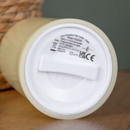 Samuel Alexander 15cm Battery Operated Cream Flickering Flameless LED Pillar Candle - thumbnail 7