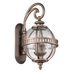 Netlighting Kichler Halleron Outdoor Wall Lantern Burnished Bronze IP44 in Brown - thumbnail 2