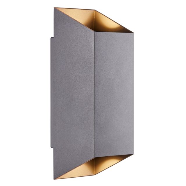 Nordlux Modern Outdoor Wall Light Black Aluminium GU10 Weatherproof - Mains Powered, IP54 - image 1