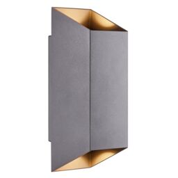 Nordlux Modern Outdoor Wall Light Black Aluminium GU10 Weatherproof - Mains Powered, IP54 - thumbnail 1