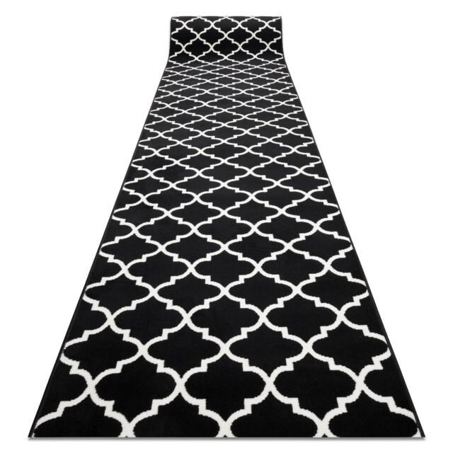 RugsX Bcf Morad Runner in Black - Size: 80 cm x 120 cm - image 1