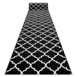 RugsX Bcf Morad Runner in Black - Size: 80 cm x 120 cm - thumbnail 1