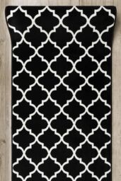RugsX Bcf Morad Runner in Black - Size: 80 cm x 120 cm - thumbnail 5