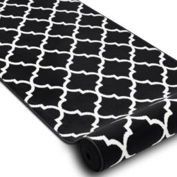 RugsX Bcf Morad Runner in Black - Size: 80 cm x 120 cm - thumbnail 2